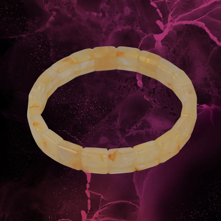 PLUS VALUE CITRINE BRACELET SQUARE SHAPE 